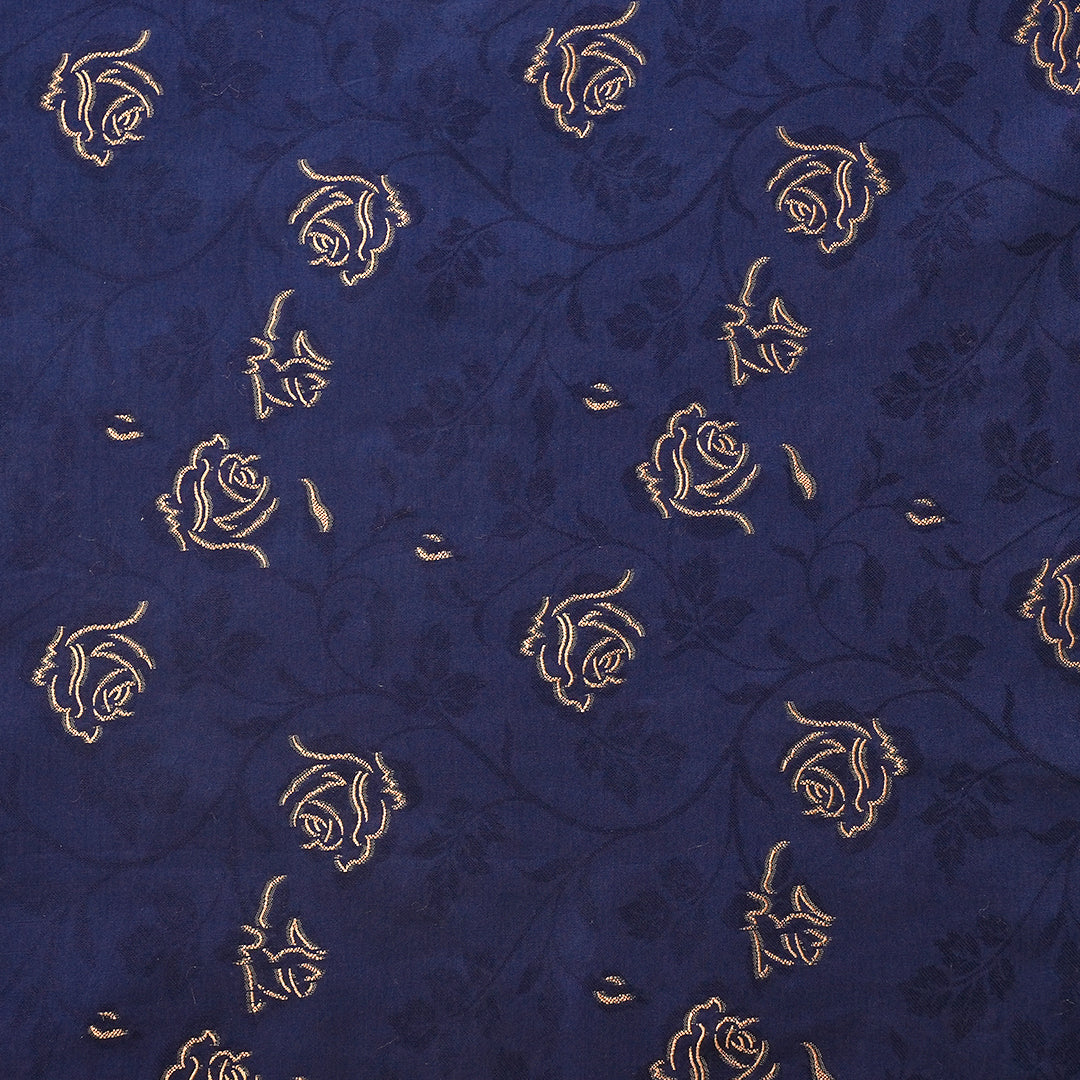 P16-25167-04A – Navy Blue Cotton Jacquard Shirt & Trouser Fabric