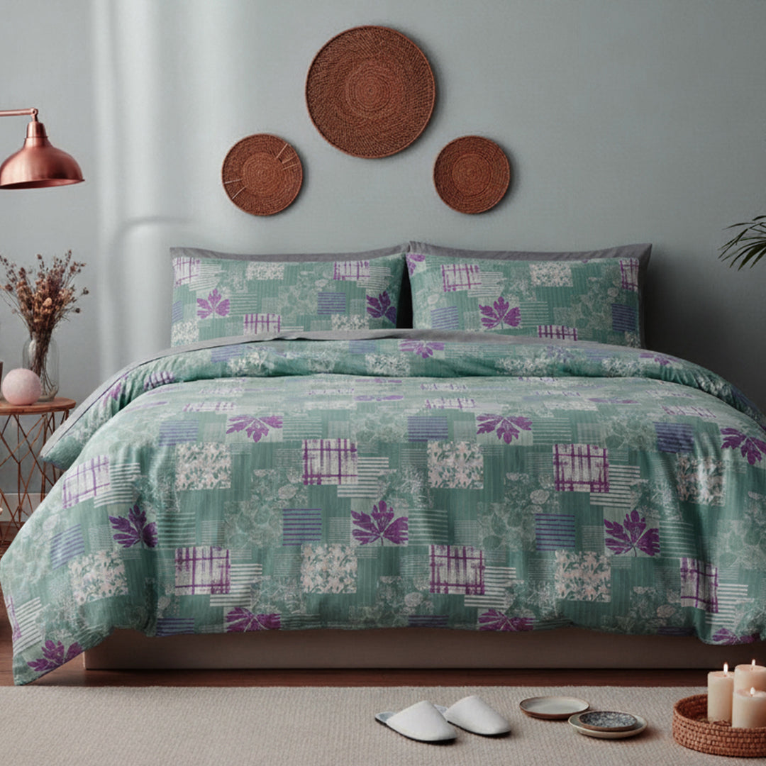 P16-25189-01B – Mint Green Printed Lawn Fabric