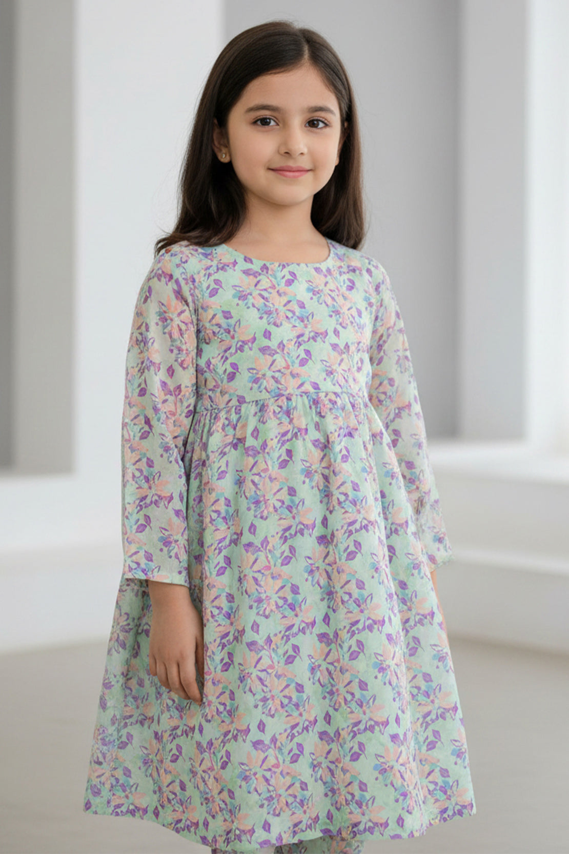 P16-25189-02B – Multi Printed Lawn Shirt & Trouser Fabric