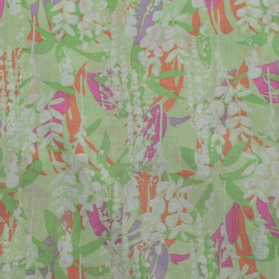 P16-25189-03B – Light Green Printed Lawn Shirt & Trouser Fabric