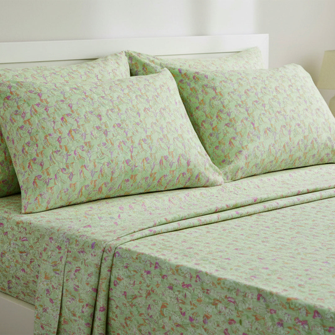 P16-25189-03B – Light Green Printed Lawn Shirt & Trouser Fabric