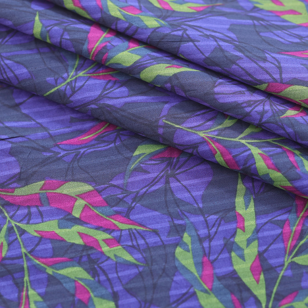 P16-25189-07A – Purple Printed Lawn Shirt Fabric