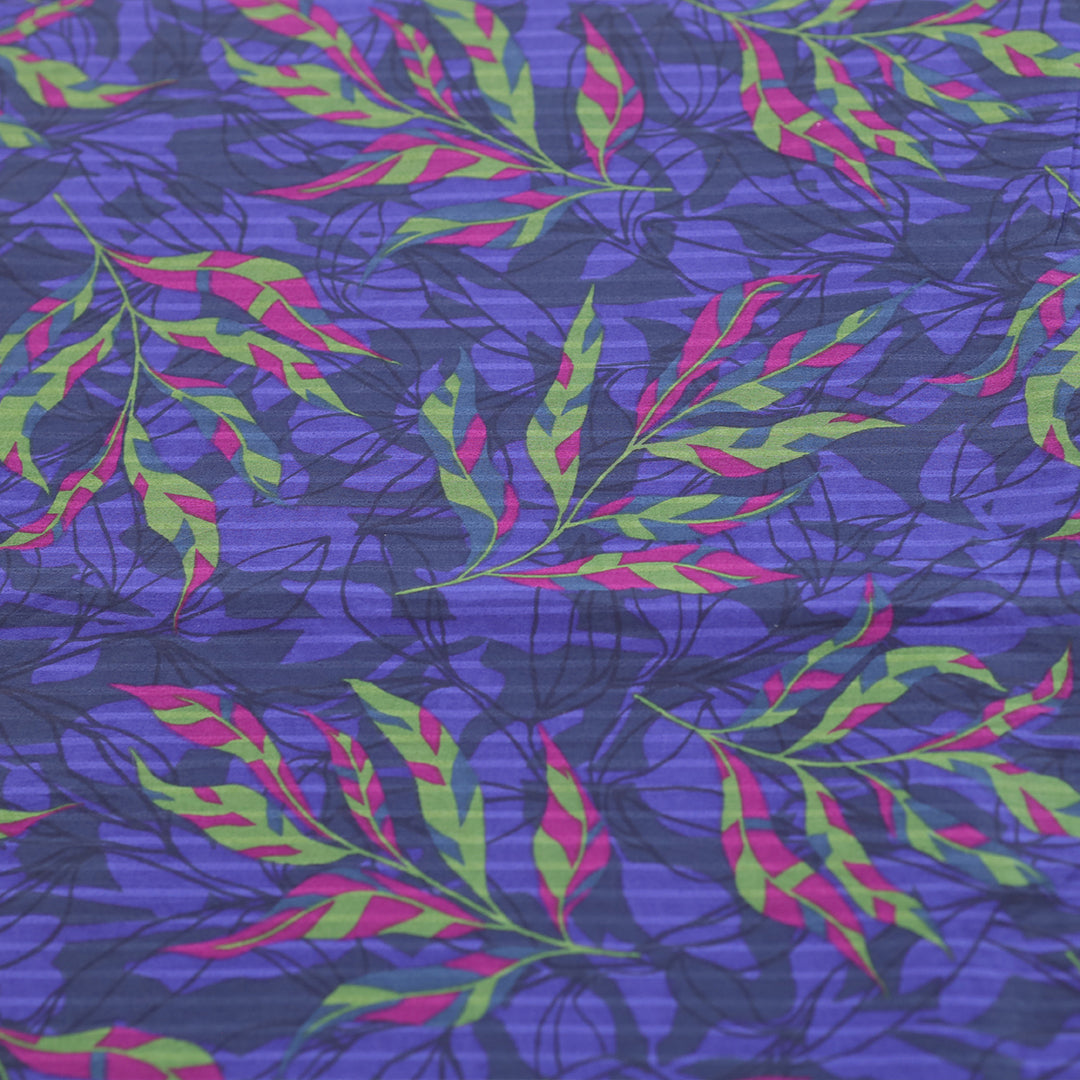 P16-25189-07A – Purple Printed Lawn Shirt Fabric
