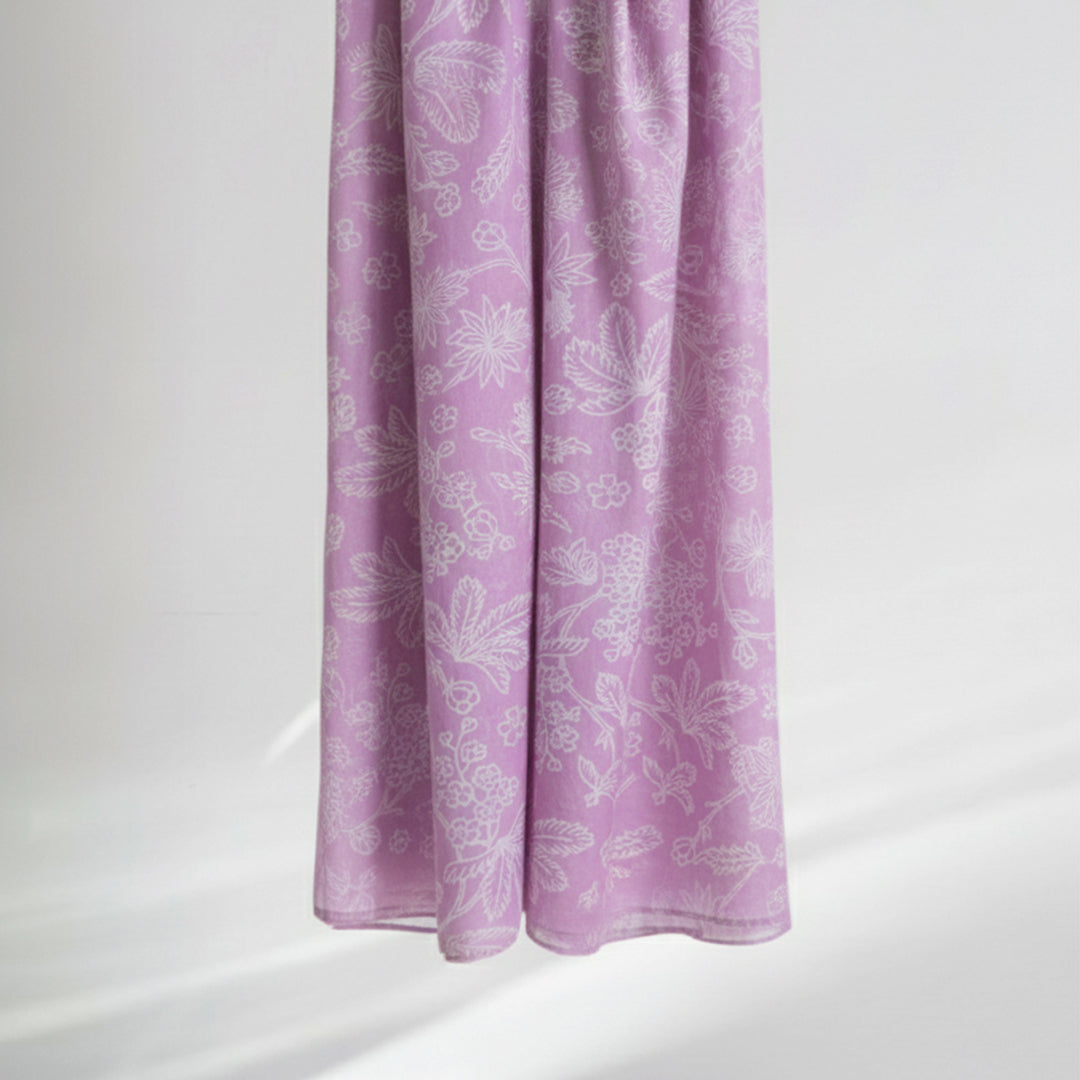 P16-25195-03A – Light Purple Printed Lawn Shirt Fabric