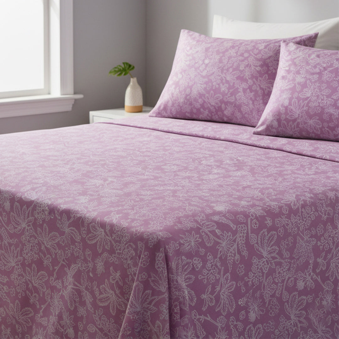 P16-25195-03A – Light Purple Printed Lawn Shirt Fabric