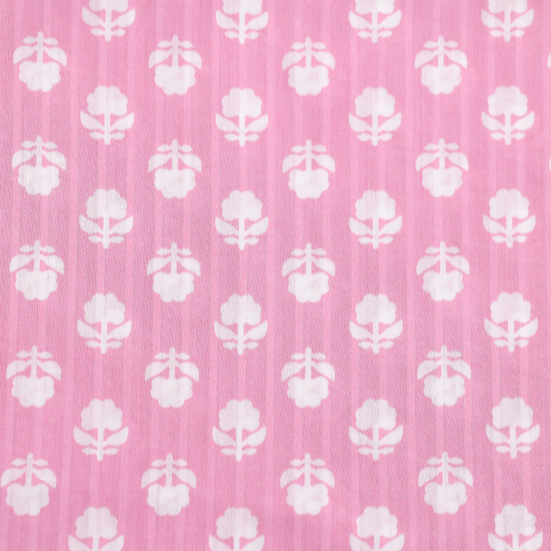 P16-25221-01A – Pink Printed Lawn Shirt Fabric