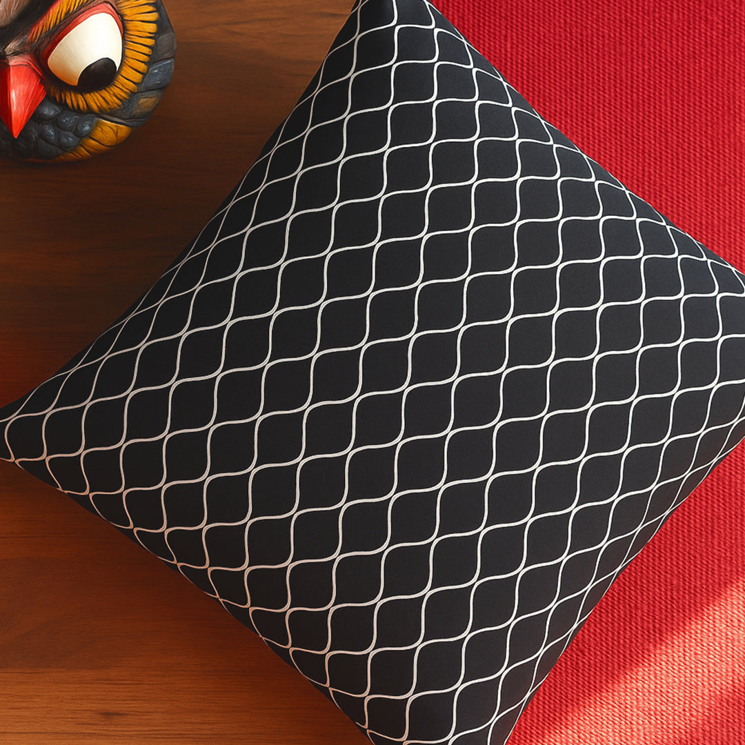 P16-25221-01B – Black Printed Lawn Shirt Fabric