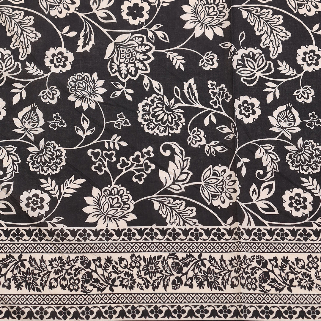 P16-25221-04B – Black Printed Lawn Shirt & Trouser Fabric