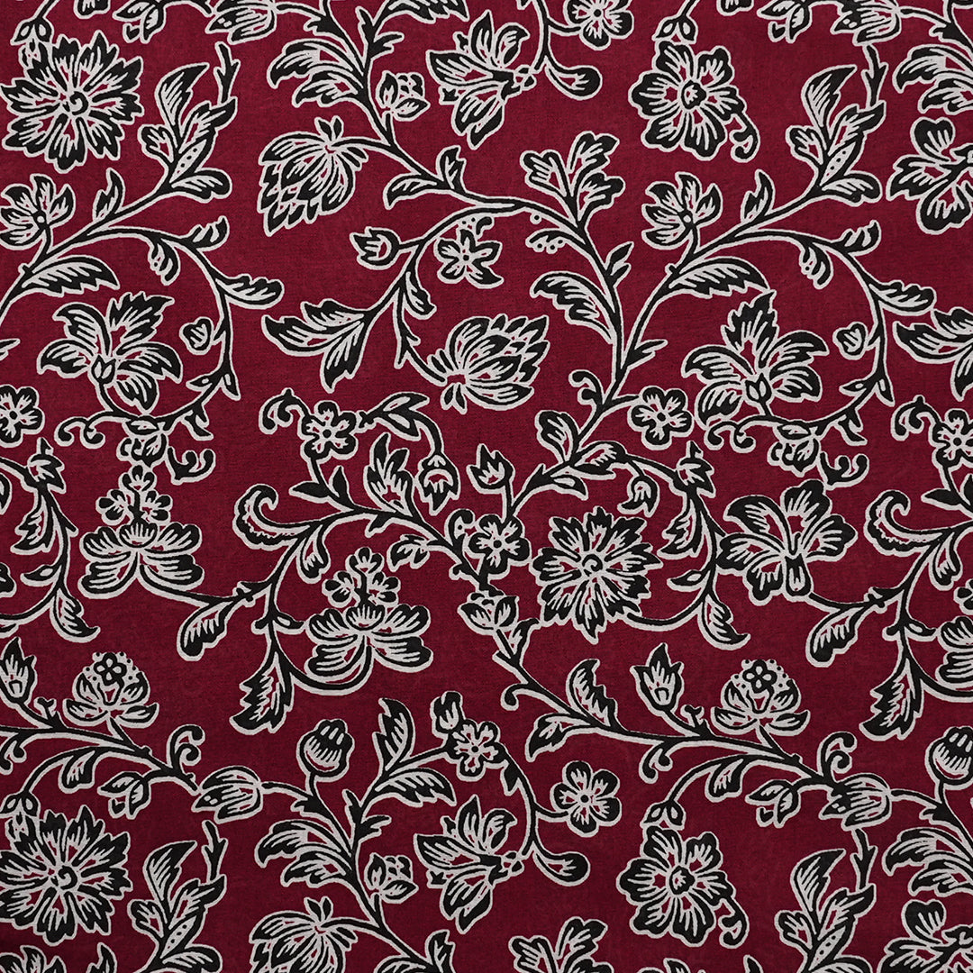 P16-25221-05B – Maroon Printed Lawn Suit Fabric
