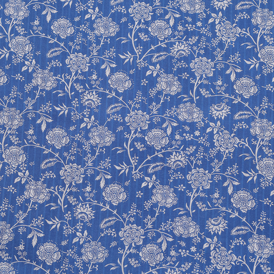 P16-25237-01B – Blue Printed Lawn Shirt Fabric