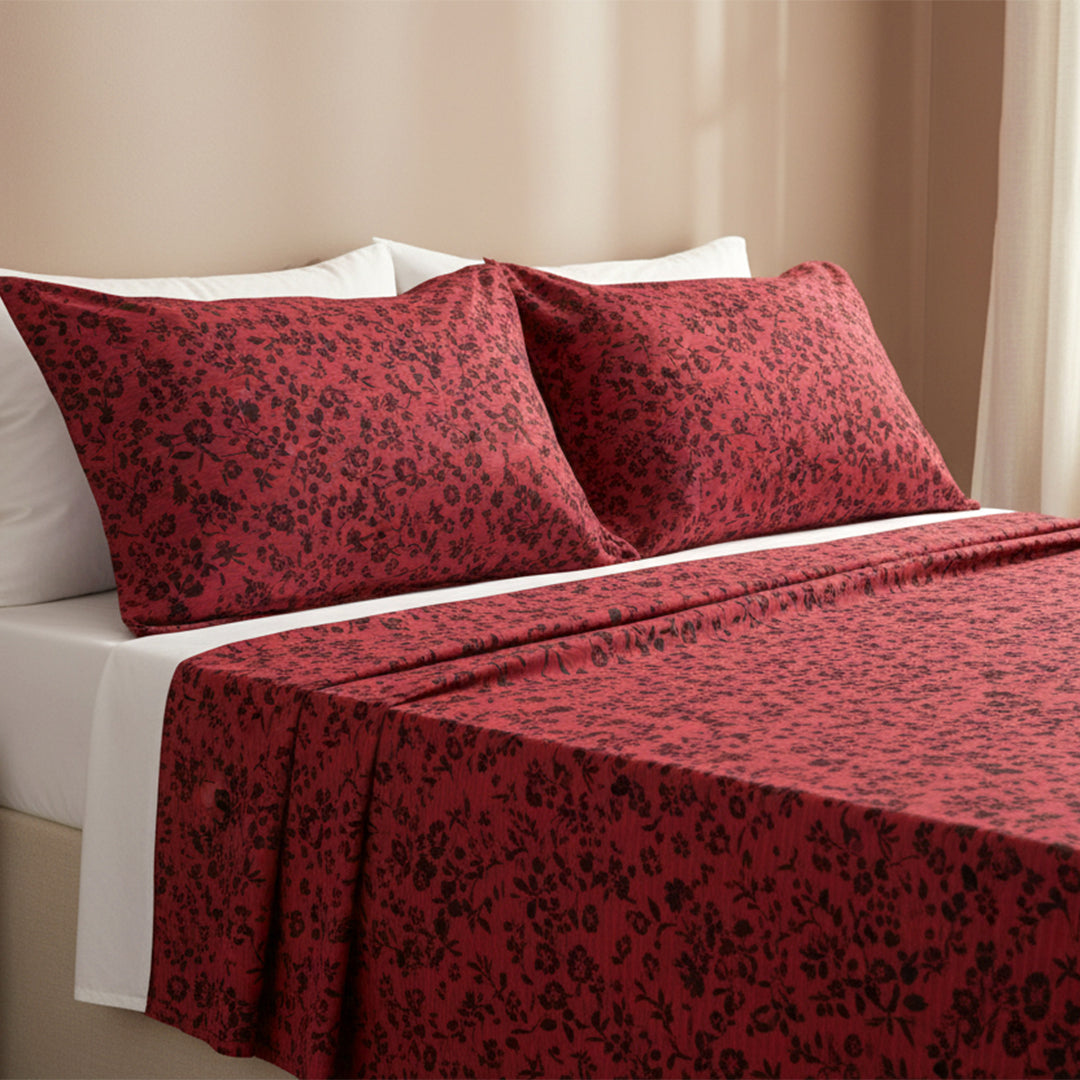 P16-25237-05A – Maroon Printed Lawn Shirt Fabric