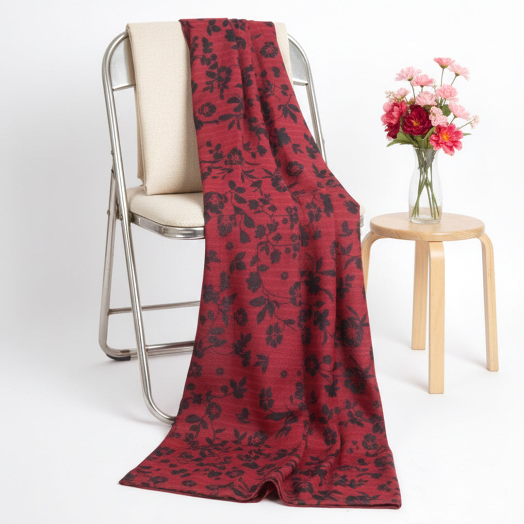 P16-25237-05A – Maroon Printed Lawn Shirt Fabric