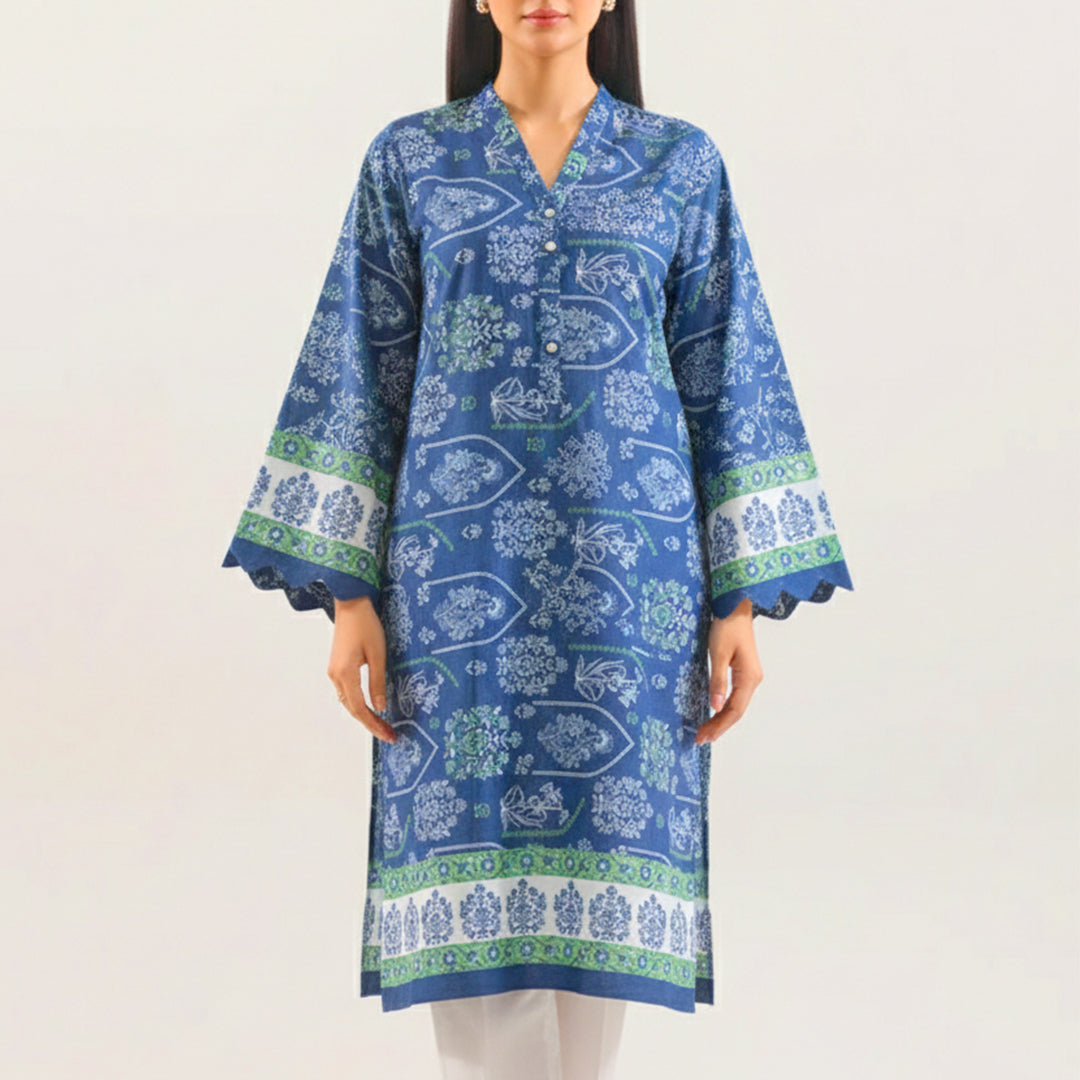 P14-25558-03B – Blue Khaddar Trouser Fabric