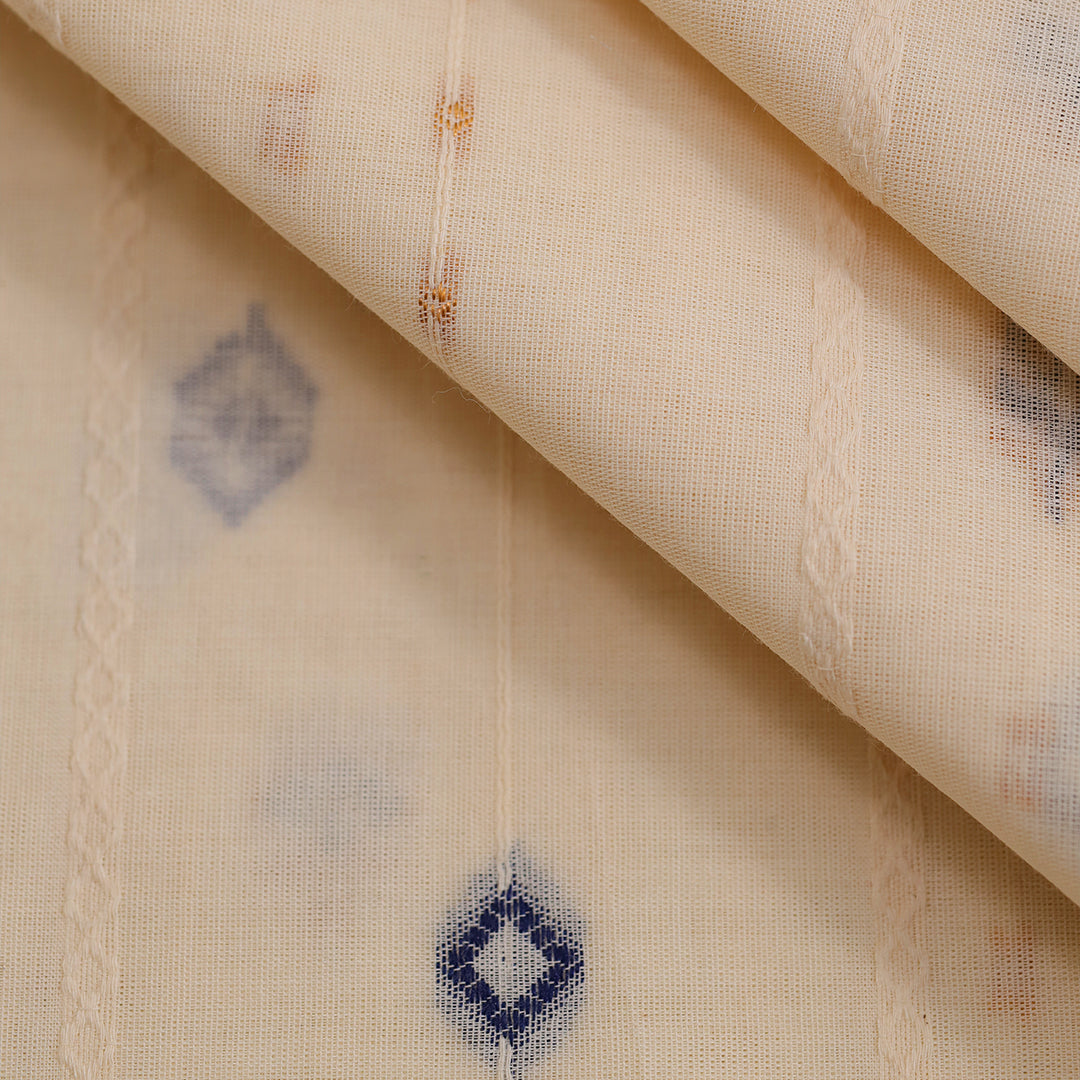 All over Jacquard Greige Fabric - JQ 12367