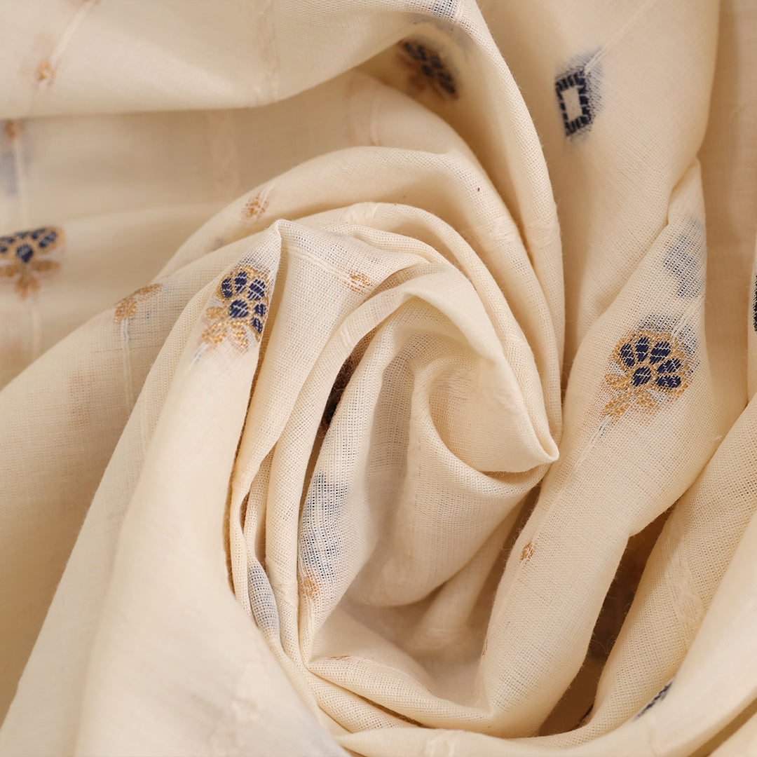 All over Jacquard Greige Fabric - JQ 12367