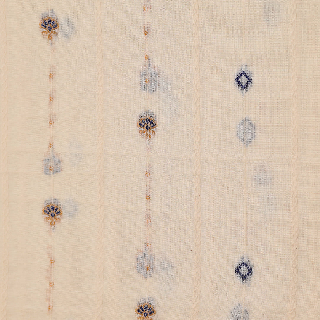 All over Jacquard Greige Fabric - JQ 12367