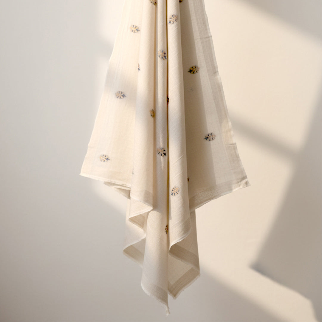 Allover Jacquard Greige Fabric – JQ 12760