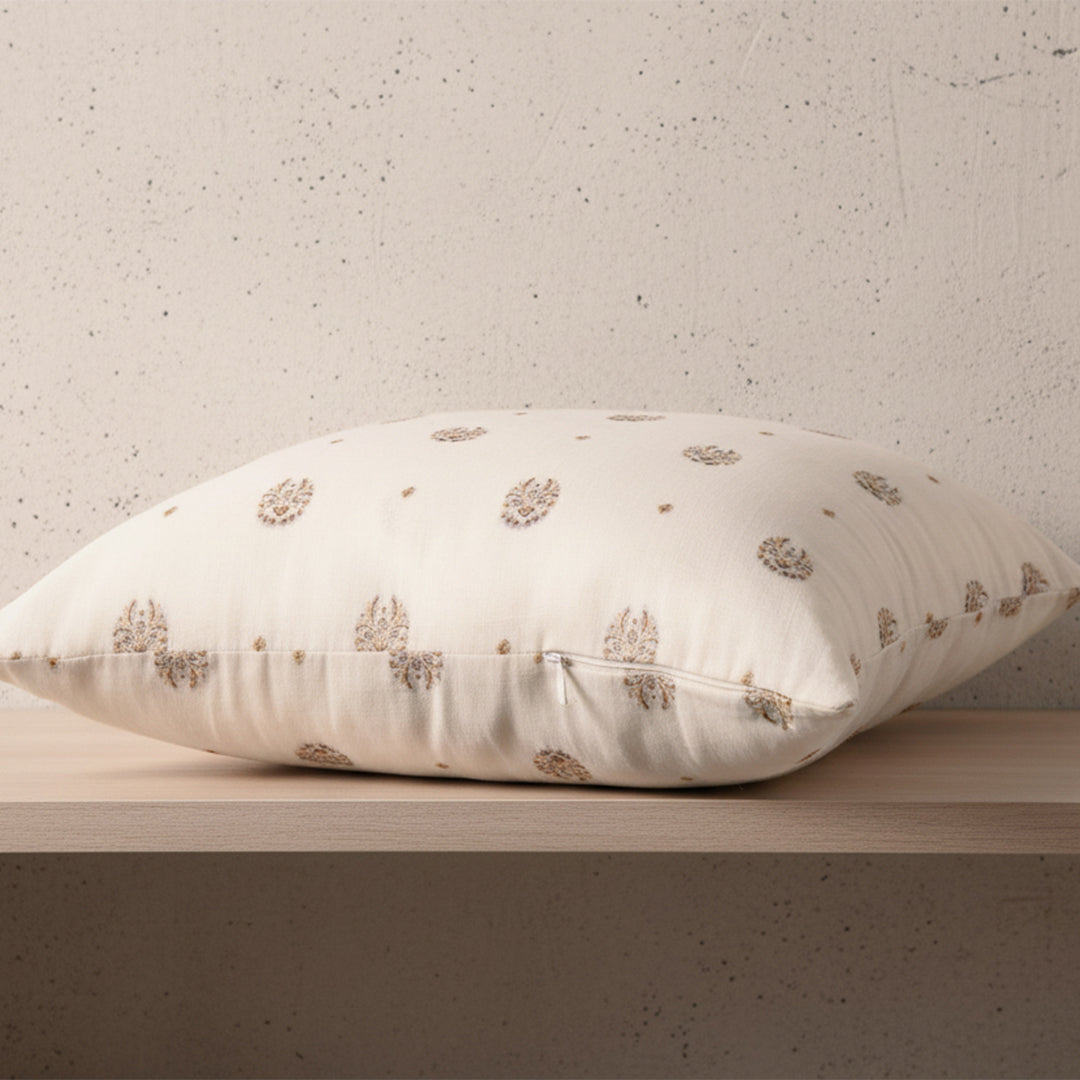 Allover Jacquard Greige Fabric – JQ 12906