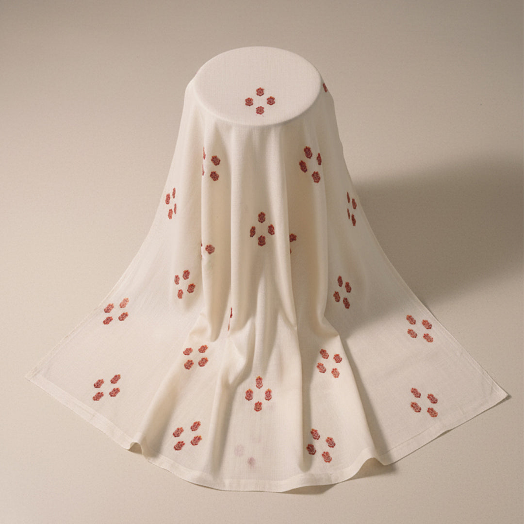 Allover Jacquard Greige Fabric – JQ 12973