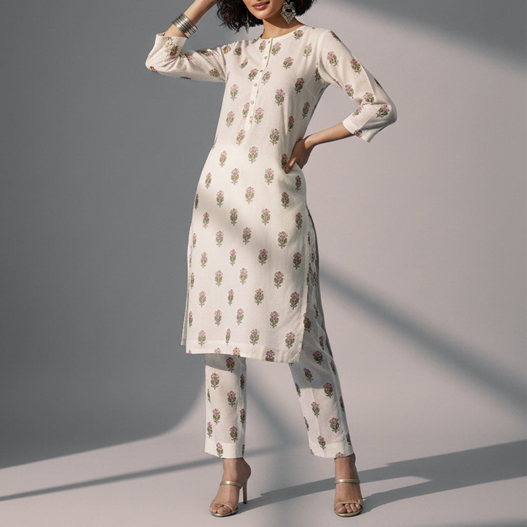 Allover Jacquard Greige Fabric – JQ 13142