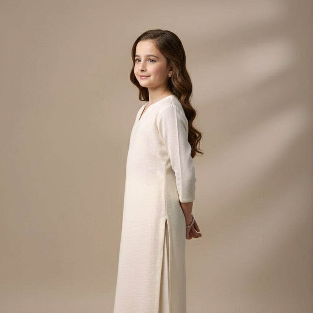 Cotton Self Jacquard Greige Fabric - JQ 12425