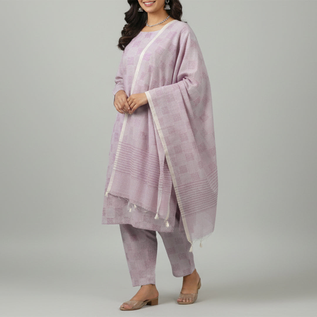 Cotton Self Jacquard Greige Fabric - JQ 5948