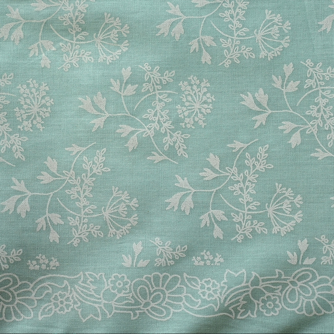 25195-02A – Mint Green Printed Cambic Cotton Shirt Fabric