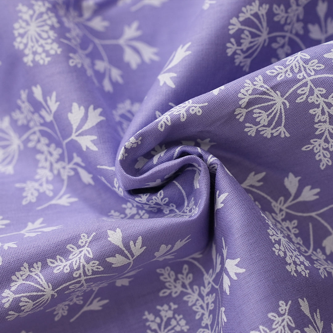 25195-02B – Purple Printed Cambic Cotton Shirt Fabric