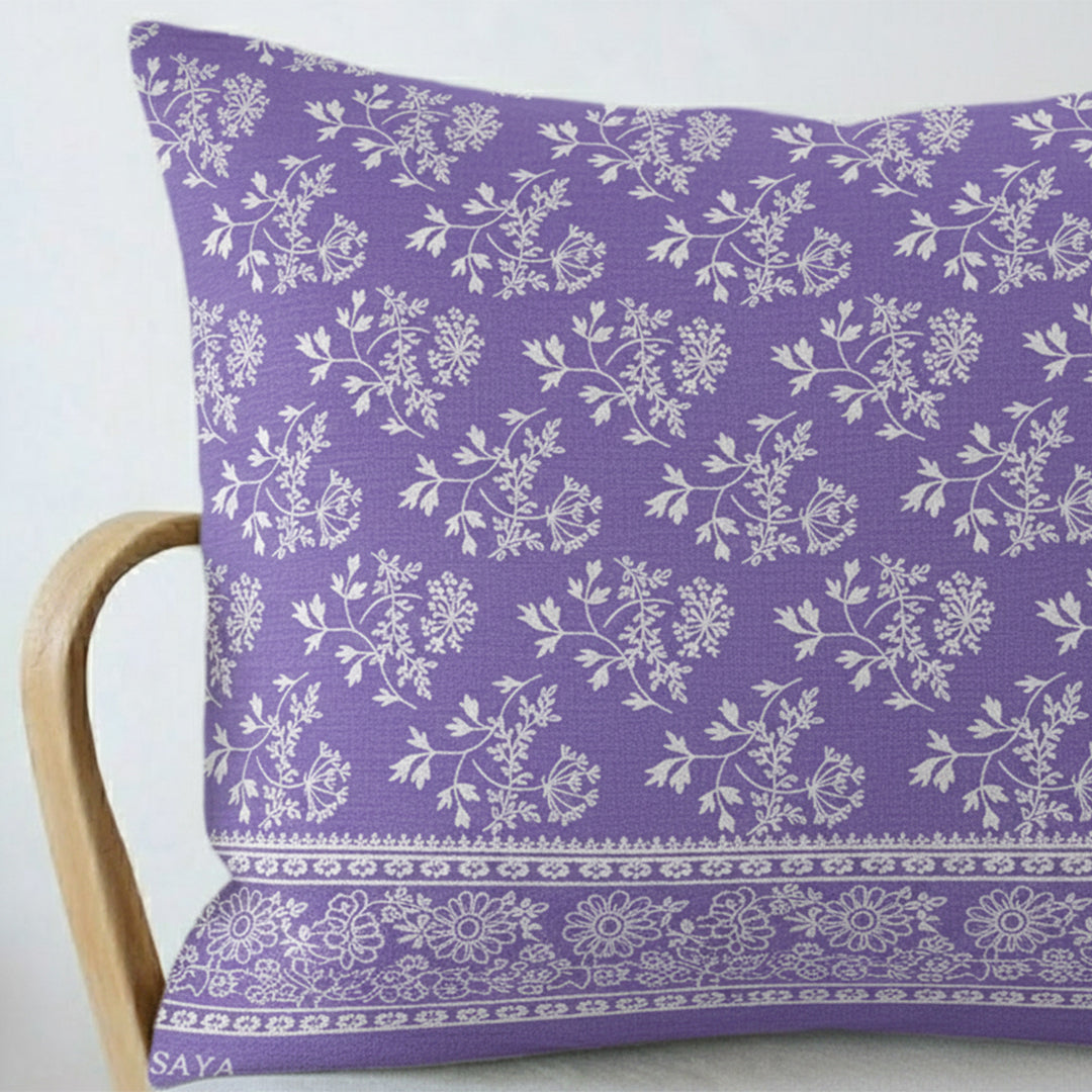 25195-02B – Purple Printed Cambic Cotton Shirt Fabric