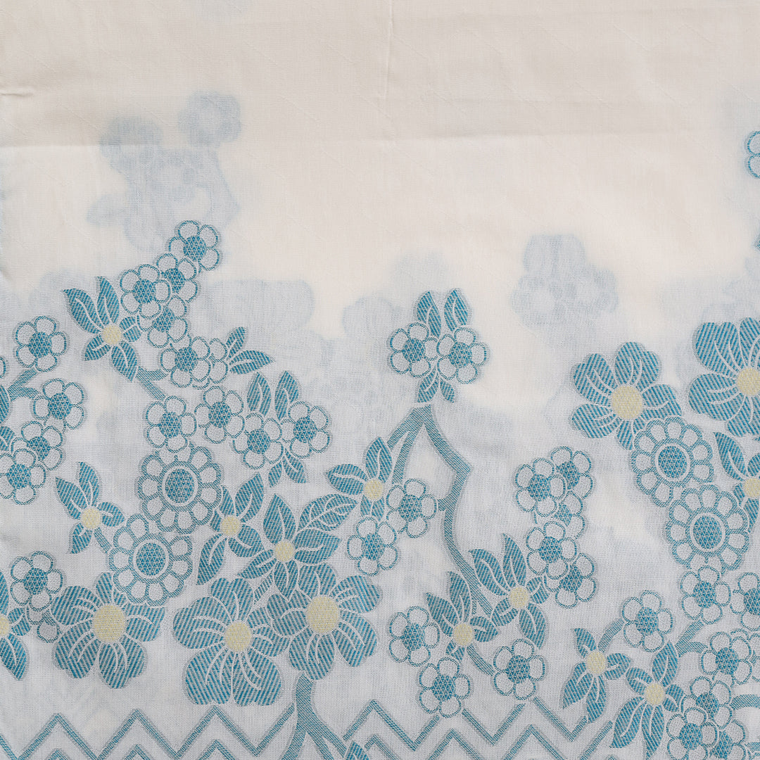 Compose Jacquard Dupatta Greige Fabric - JQ 11602