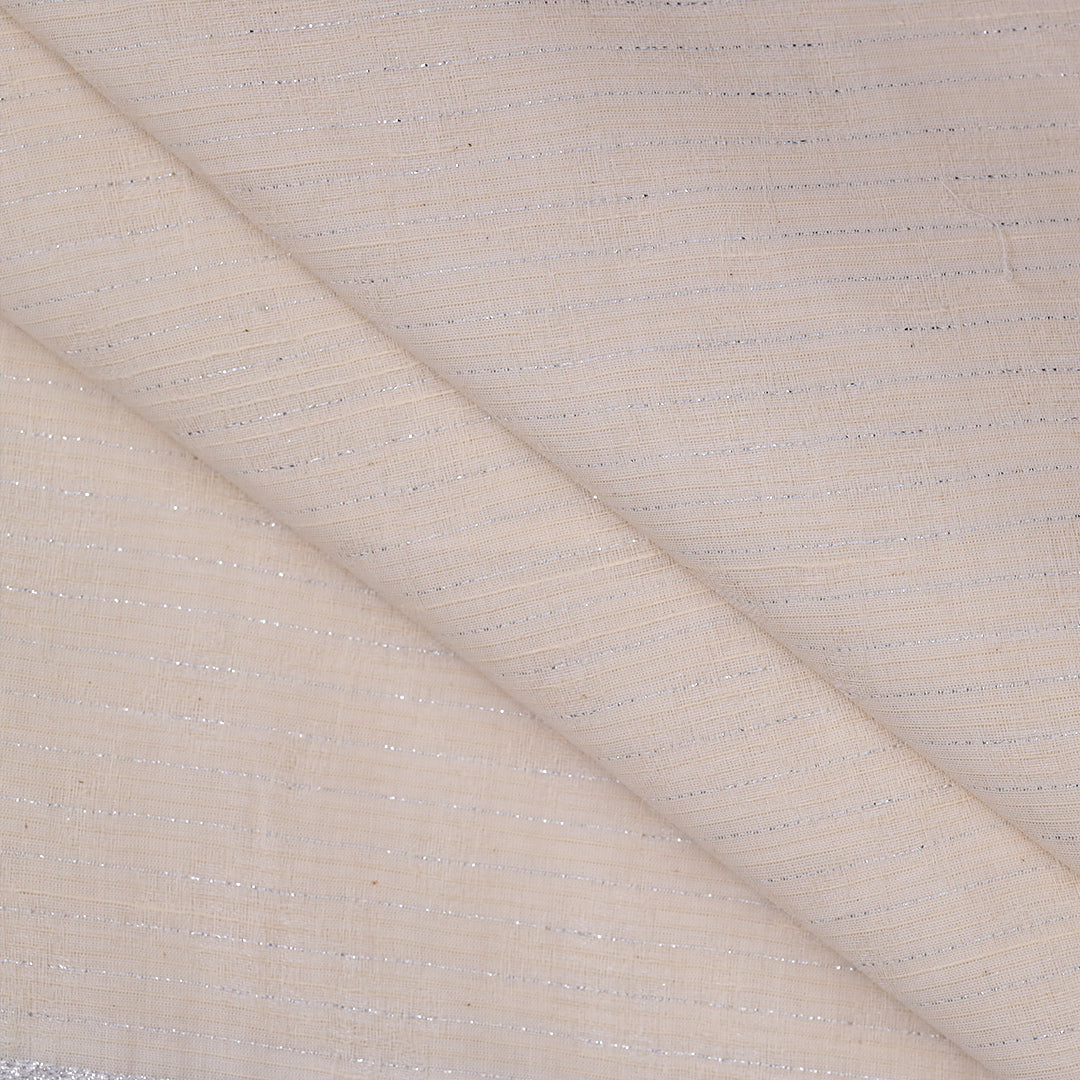 Silver Metallic Jacquard Greige Fabric – JQ 9215