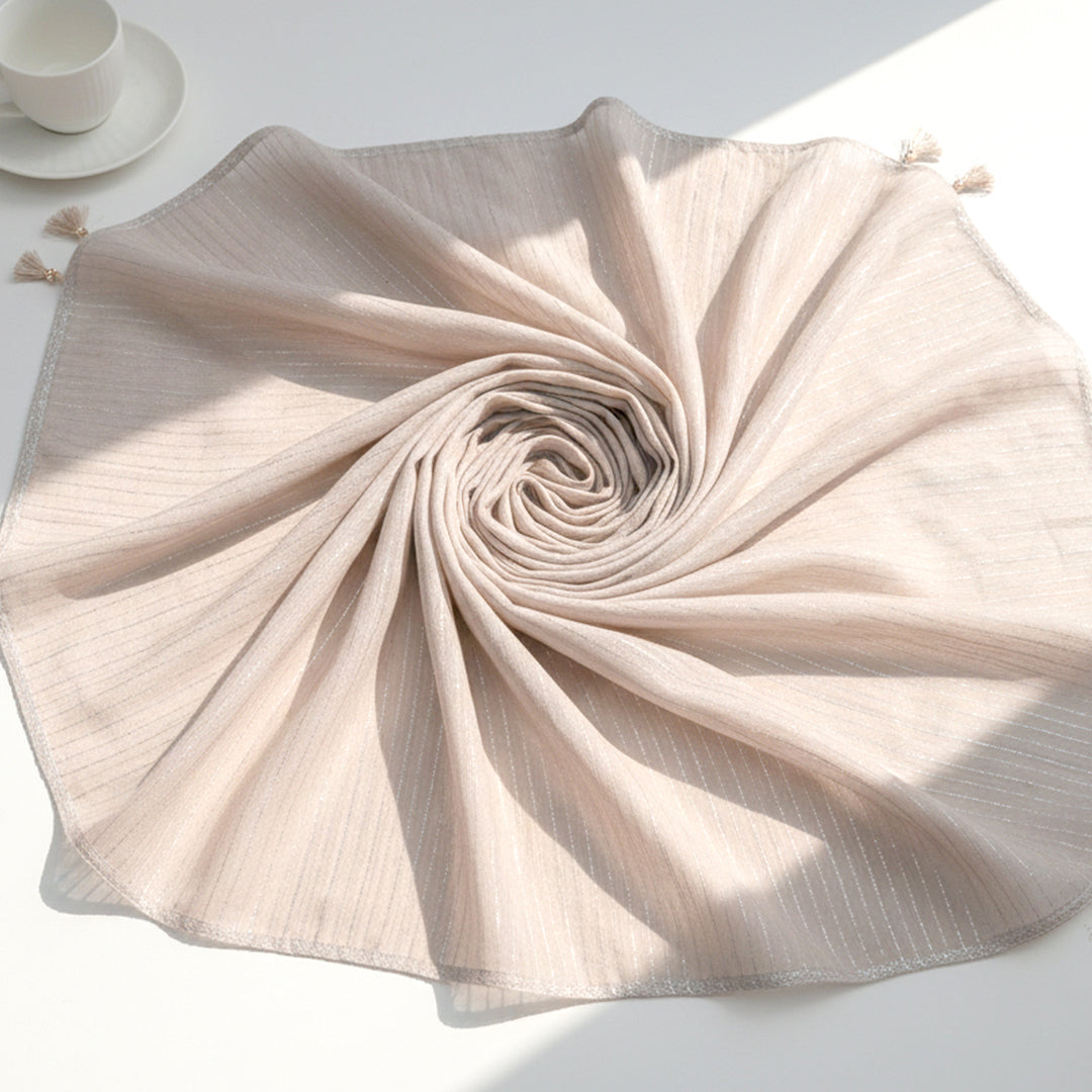 Silver Metallic Jacquard Greige Fabric – JQ 9215