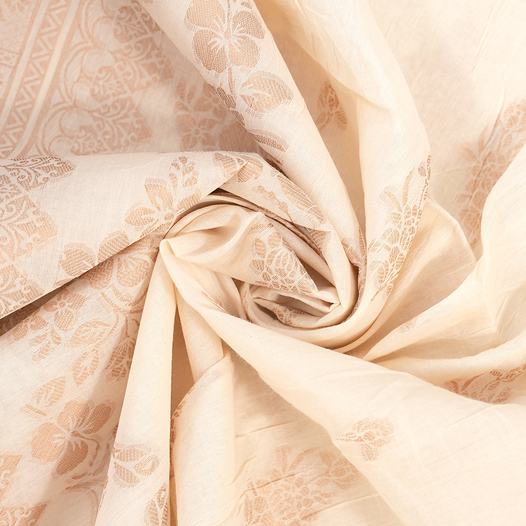 Compose Jacquard Dupatta Greige Fabric - JQ 10797