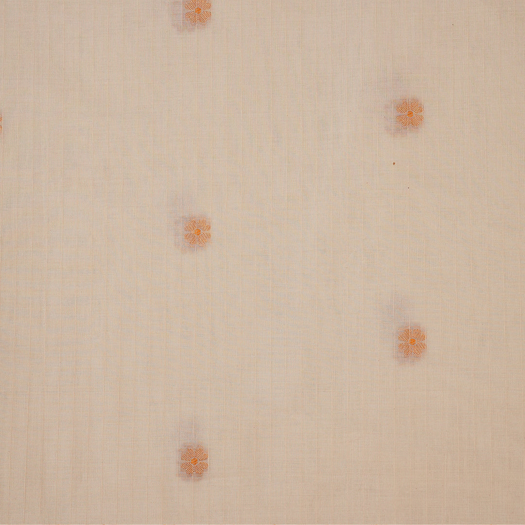 Compose Jacquard Dupatta Greige Fabric - JQ 12445