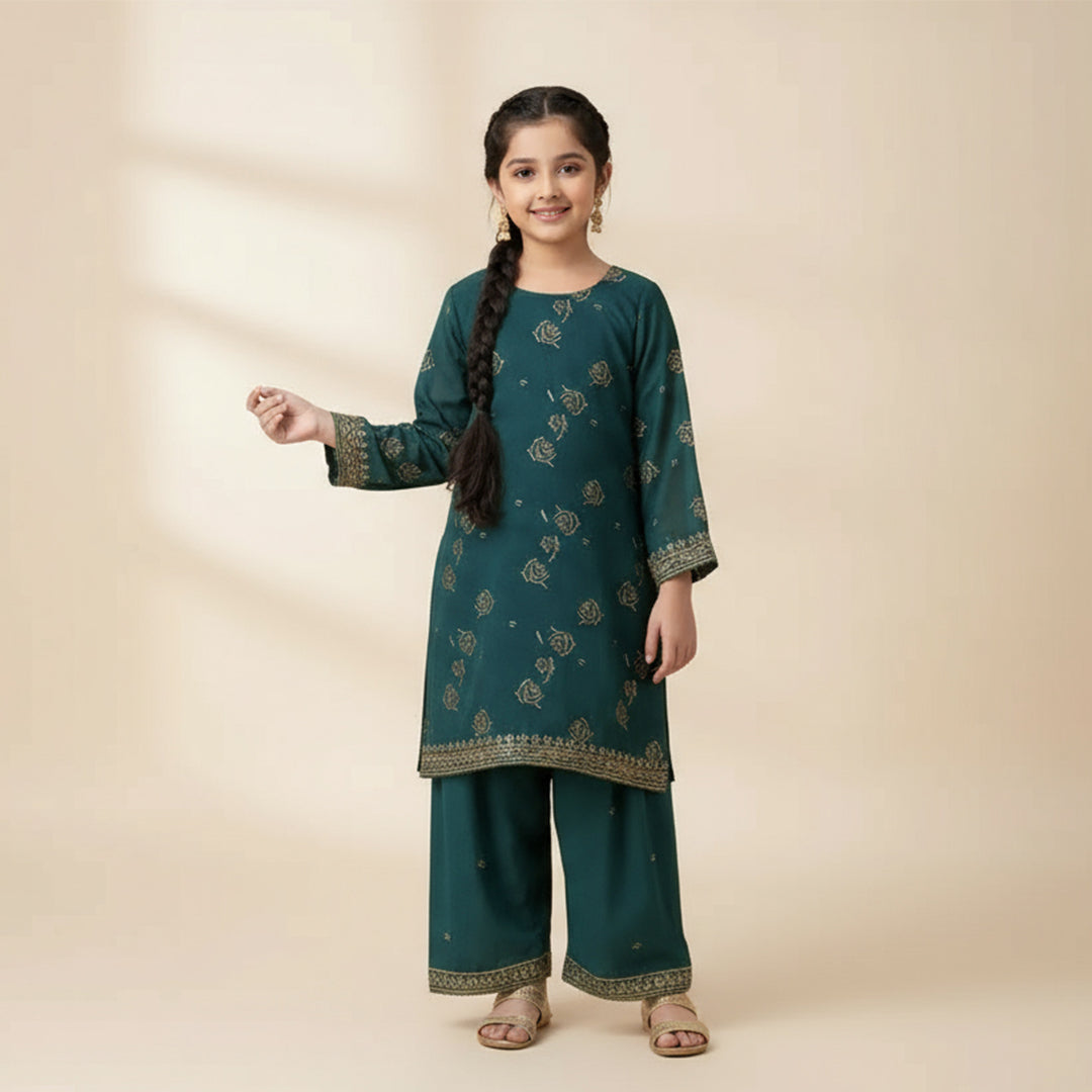 P16-25167-03A – Green Cotton Jacquard Shirt Fabric