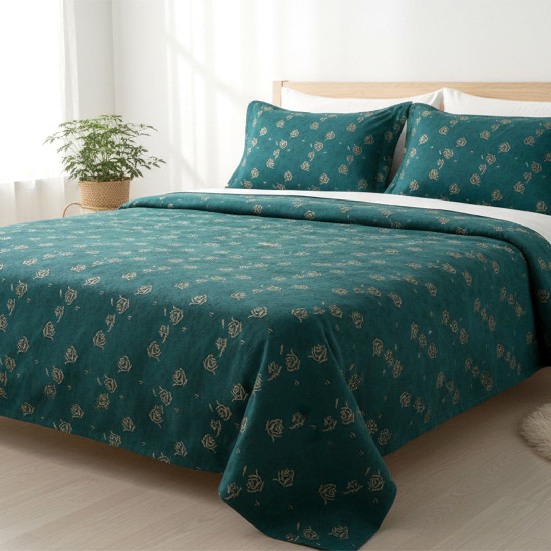 P16-25167-03A – Green Cotton Jacquard Shirt Fabric