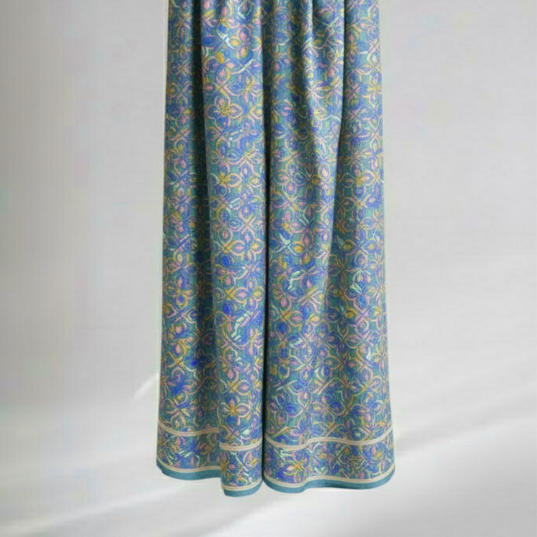 P16-25189-06A – Blue Printed Lawn Shirt Fabric