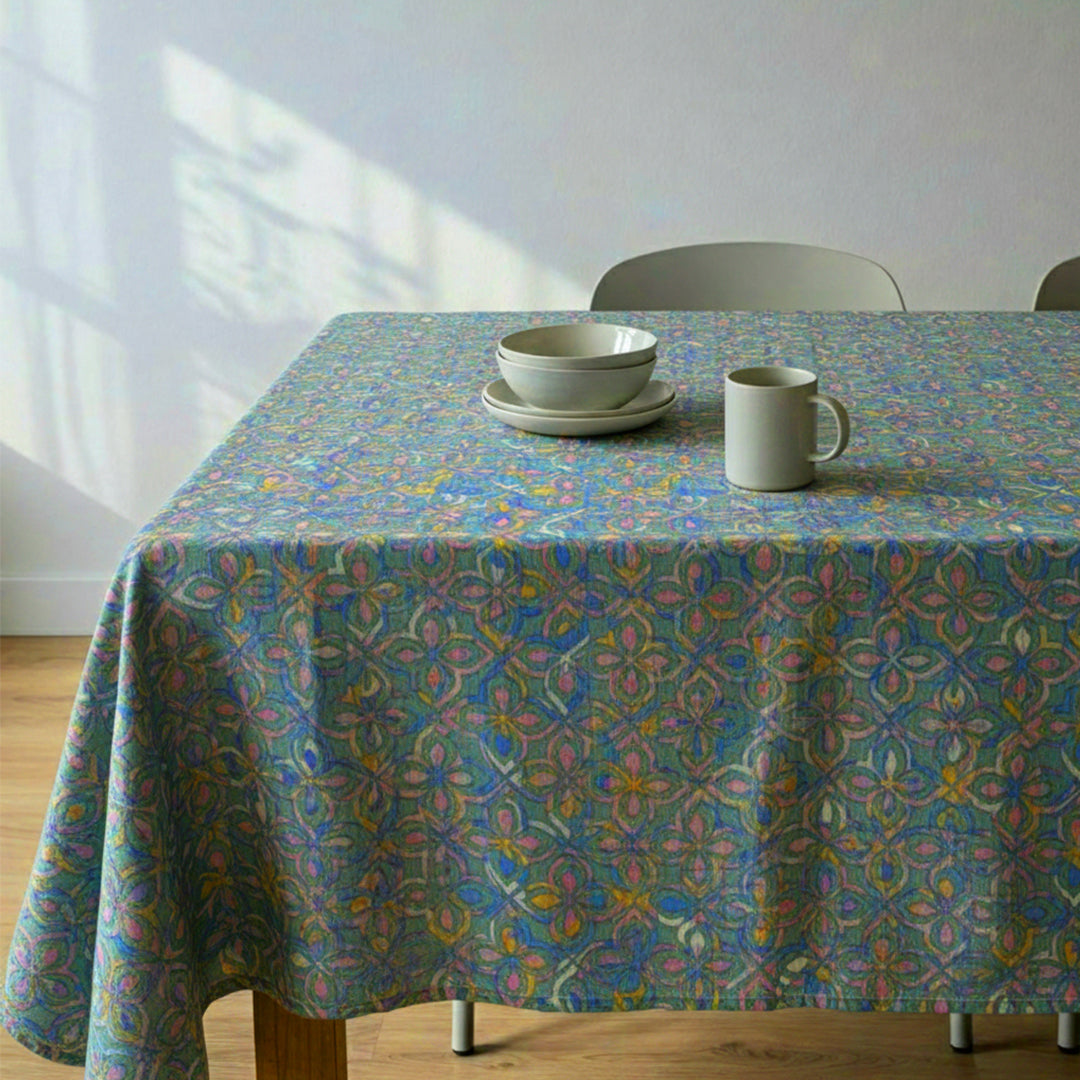 P16-25189-06A – Blue Printed Lawn Shirt Fabric