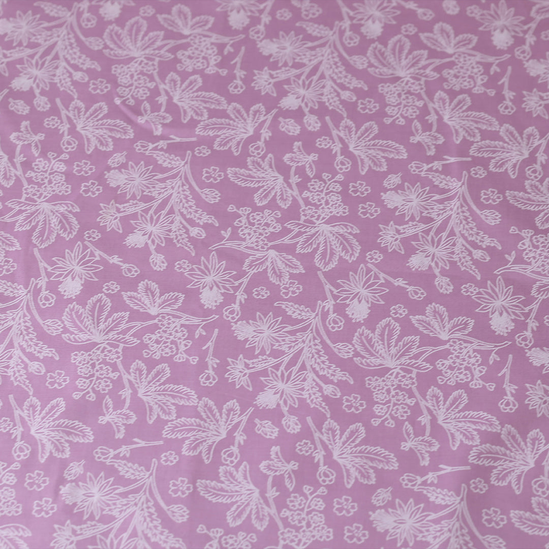 P16-25195-03A – Light Purple Printed Lawn Shirt Fabric