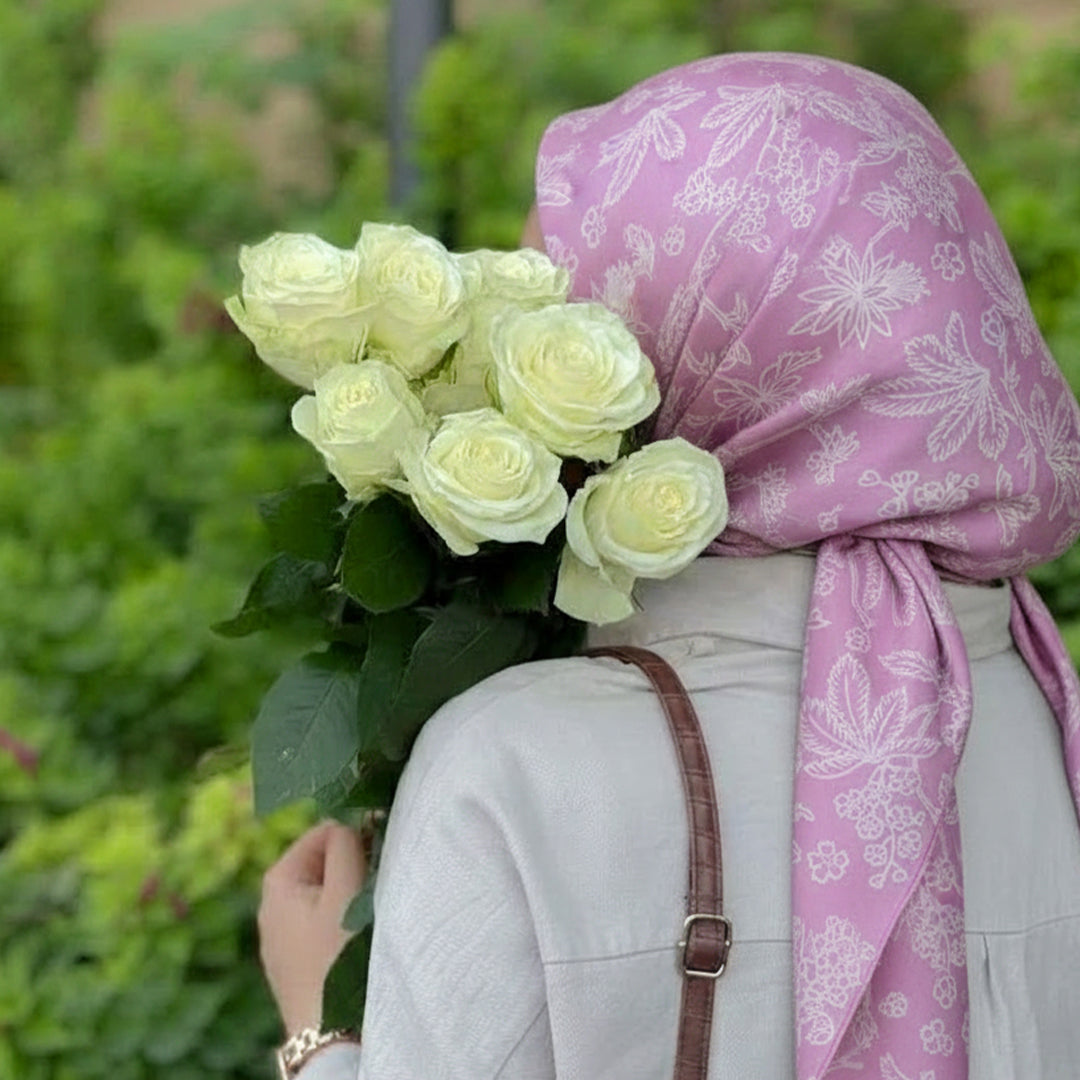 P16-25195-03A – Light Purple Printed Lawn Shirt Fabric