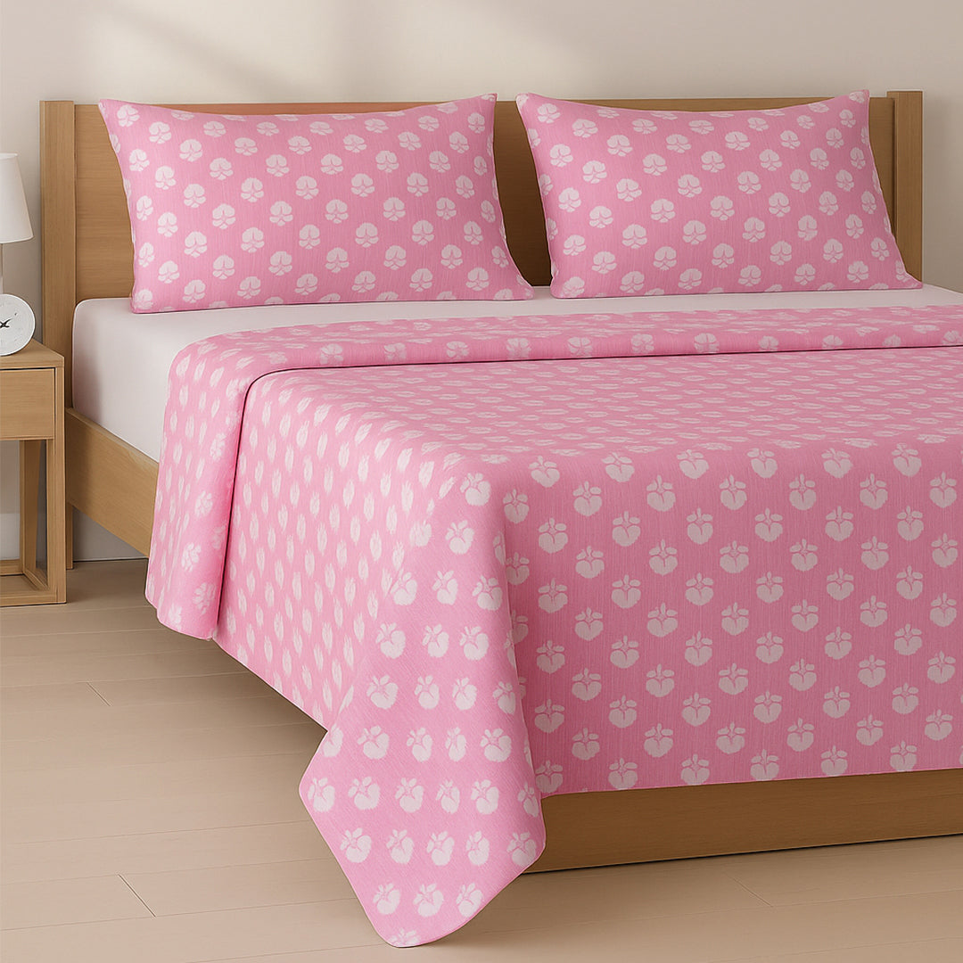 P16-25221-01A – Pink Printed Lawn Shirt Fabric