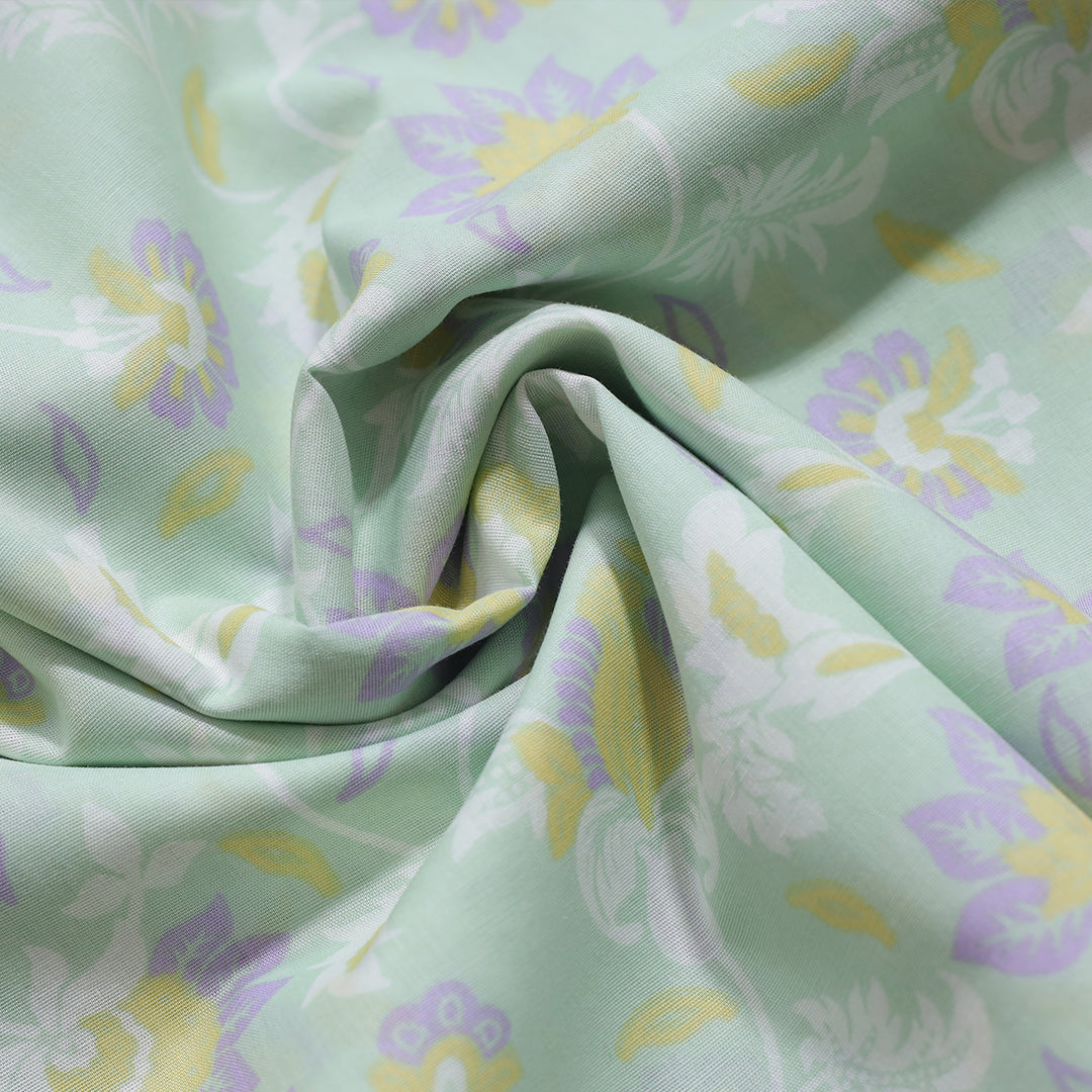 P16-25221-02A – Light Green Printed Lawn Suit Fabric