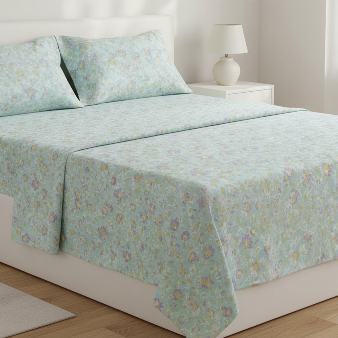 P16-25221-02A – Light Green Printed Lawn Suit Fabric