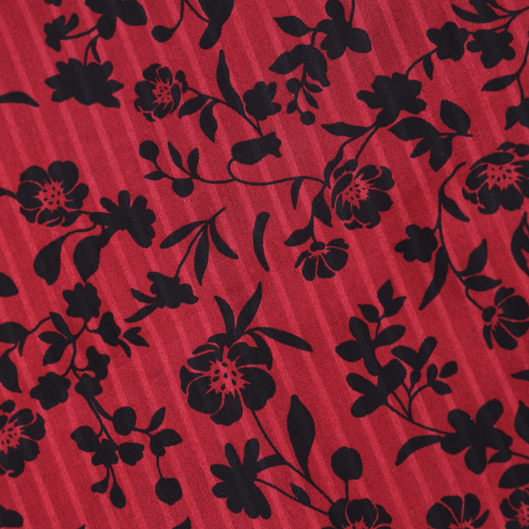 P16-25237-05A – Maroon Printed Lawn Shirt Fabric