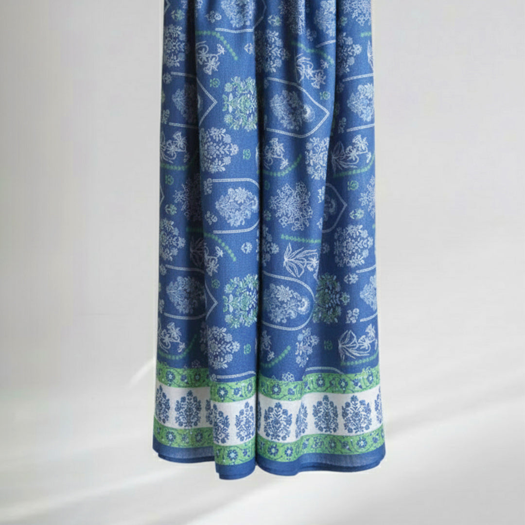 P14-25558-03B – Blue  Khaddar Trouser Fabric