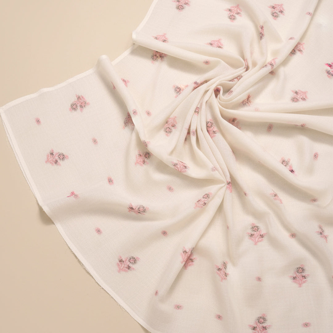 Allover Jacquard Greige Fabric – JQ 12663