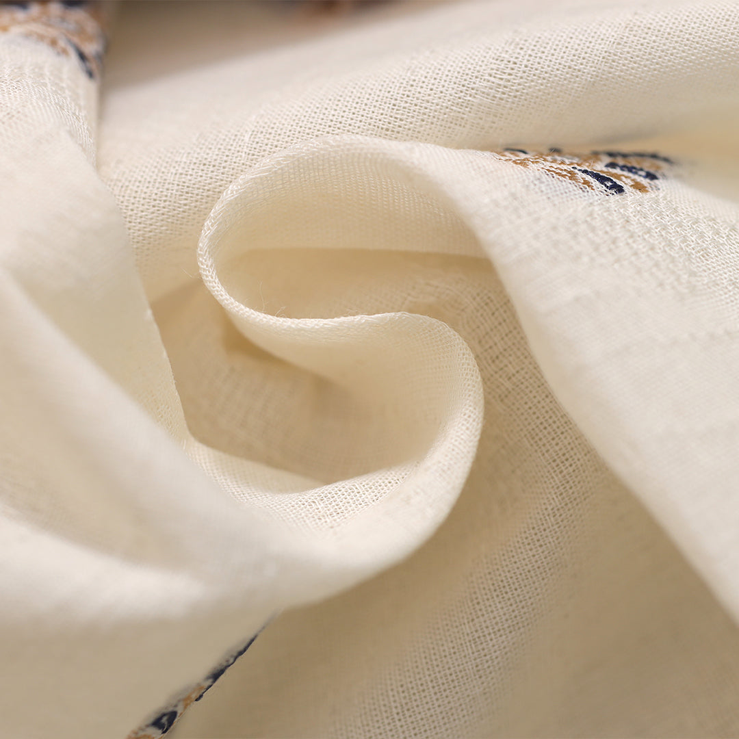 Allover Jacquard Greige Fabric – JQ 12760