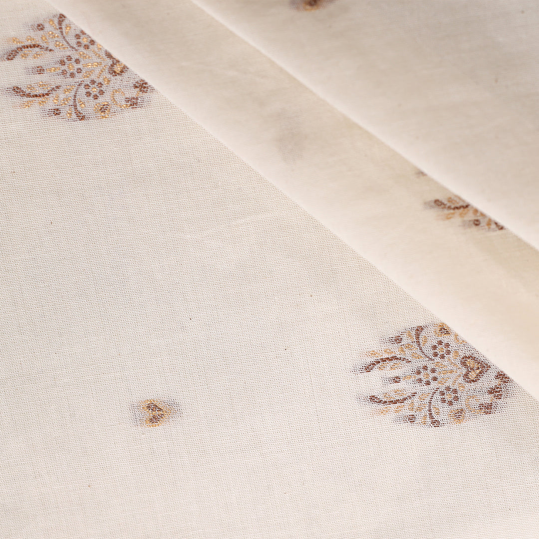 Allover Jacquard Greige Fabric – JQ 12906