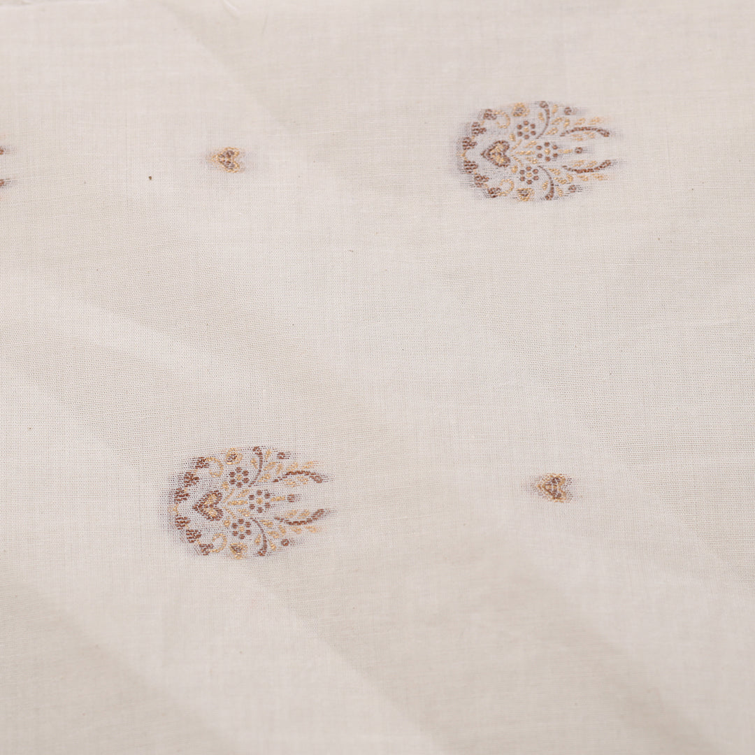 Allover Jacquard Greige Fabric – JQ 12906