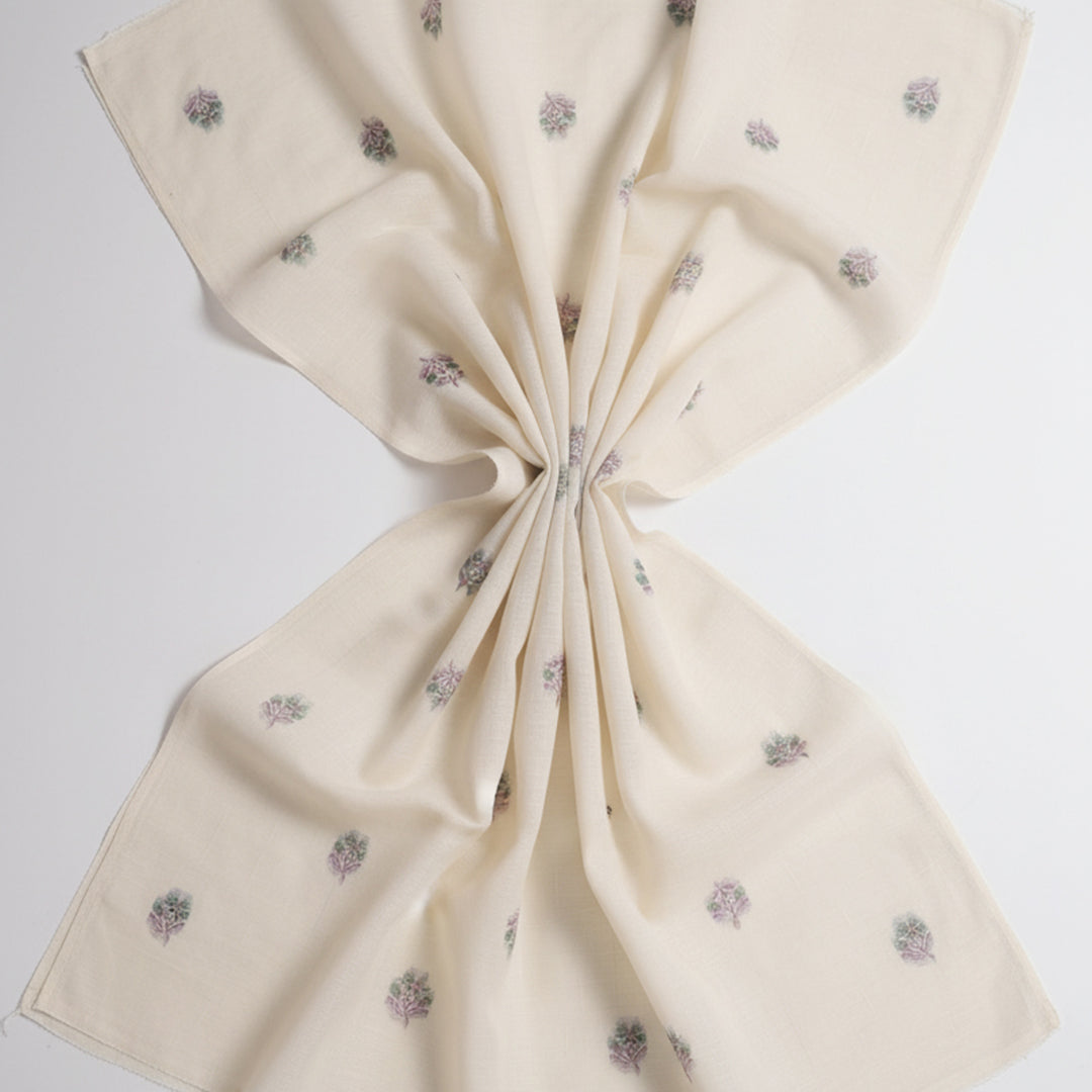 Allover Jacquard Greige Fabric – JQ 13142